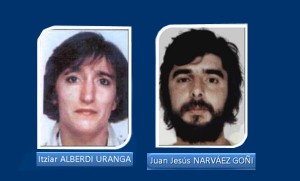 Itzíar Alberdi Uranga, alias "María" y Juan Jesús Narváez Goñi, alias "Pajas", eran perseguidos desde hace 22 años
