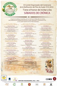 Calendario de los Sábados de Crónica.