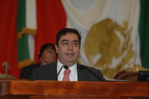 El diputado local, Vidal Llerenas Morales.