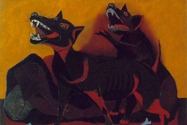 Animales: Pintado en 1941, es uno de los cuadros que mayor presencia de influencia de Pablo Picasso tiene.