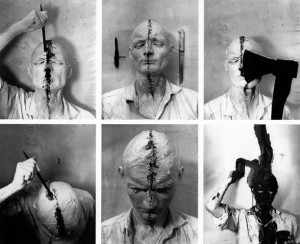 Fotografía de Günter Brus artista austriaco