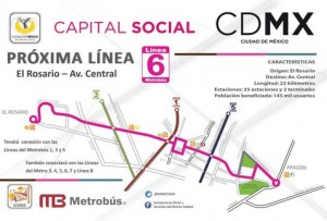 La nueva línea del Metrobús correrá desde Aragón hasta El Rosario