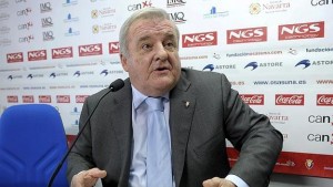 Patxi Izco, ex presidente del Osasuna. Foto: EFE