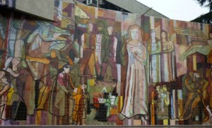 Su obra: "El encuentro"