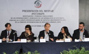 Integrantes del grupo Interdisciplinario de Expertos del GIEI. FOTO:.CUARTOSCURO