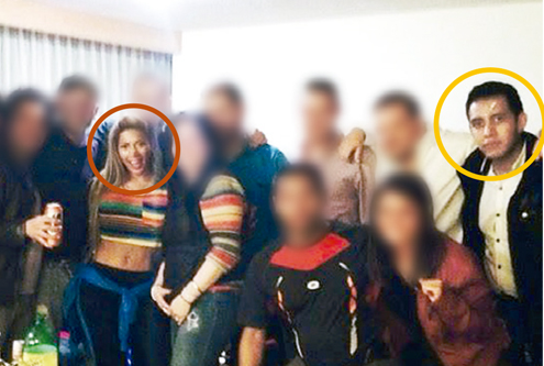 Torres Tranquilino sí conocía a la colombiana Mile Virginia Martín, una de las víctimas Foto: La Razón