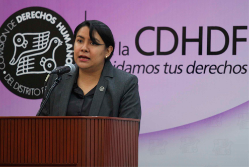 Perla Gómez, titular de la CDHDF Foto: Cuartoscuro