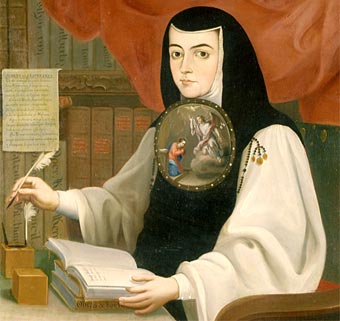 Sor Juana aprendió a escribir a los 3 años.