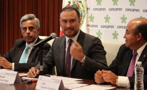 El presidente de la Confederación de Cámaras Industriales (Concamin) Manuel Herrera Vega