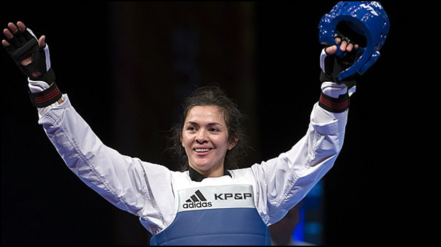 María del Rosario Espinoza dio el primer oro en la división de 73 kilogramos