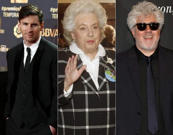 Leonel Messi, Pilar de Borbón, Pedro Almodóvar