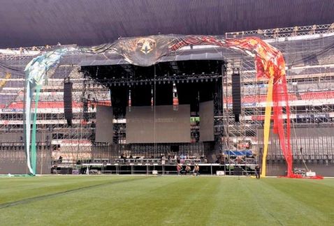 El escenario de Vicente Fernández hasta esta tarde.
