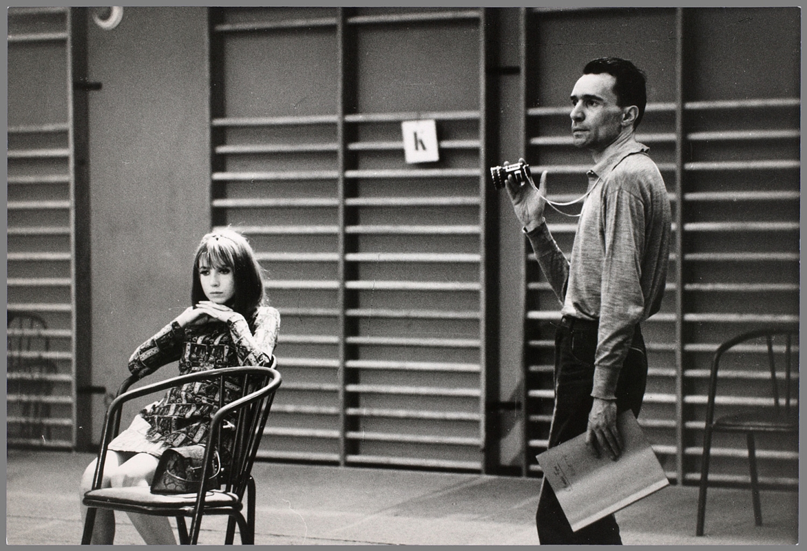 photographie-bulle-ogier-et-jacques-rivette-sur-le-tournage-de-lamour-fou-photo-de-pierre-zucca